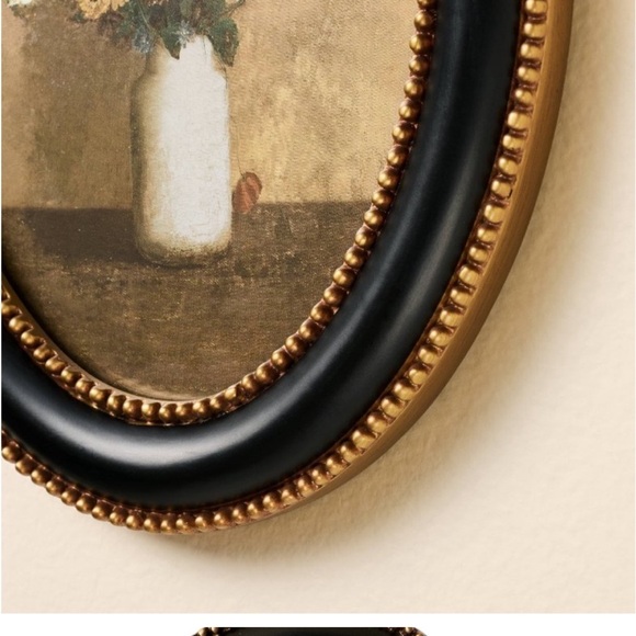 Hearth & Hand 6"x8" Flower Bouquet Oval Framed Wall - Picture 3 of 3